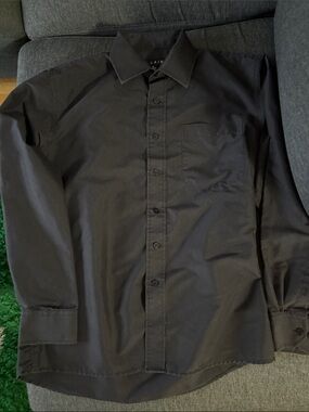 Alain Black Men's Button-Up Dress Shirt